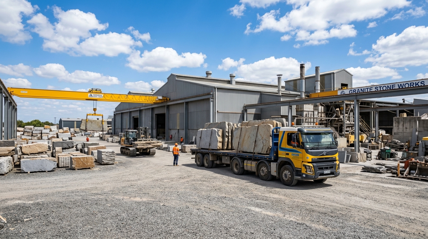 Industrial Gangsaw Cutting Machinery — Granite Factory